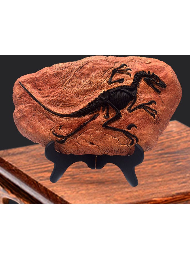 Generic Dinosaur Fossil Figurine Orange/Black 