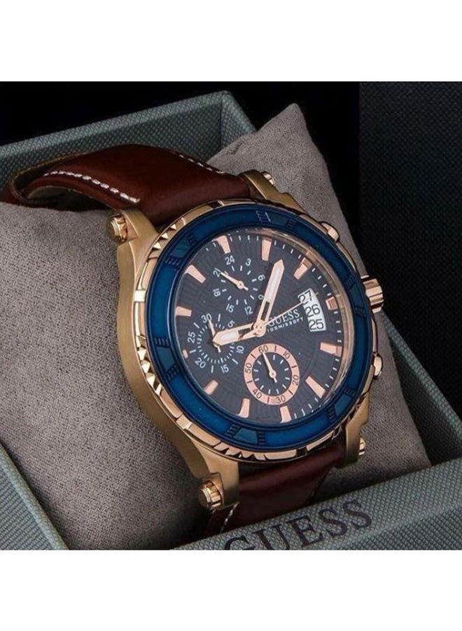 GUESS Men's Pinnacle Chronograph Watch W0673G3 - 46 mm - Brown - Image 5