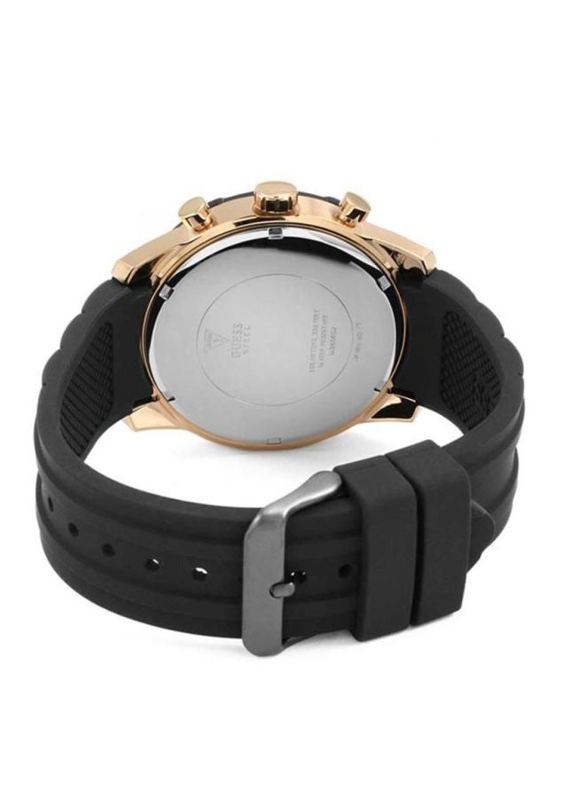 جس ساعة يد بعقارب مضادة للماء بسوار سيليكون طراز W0864G2 للرجال - Image 2