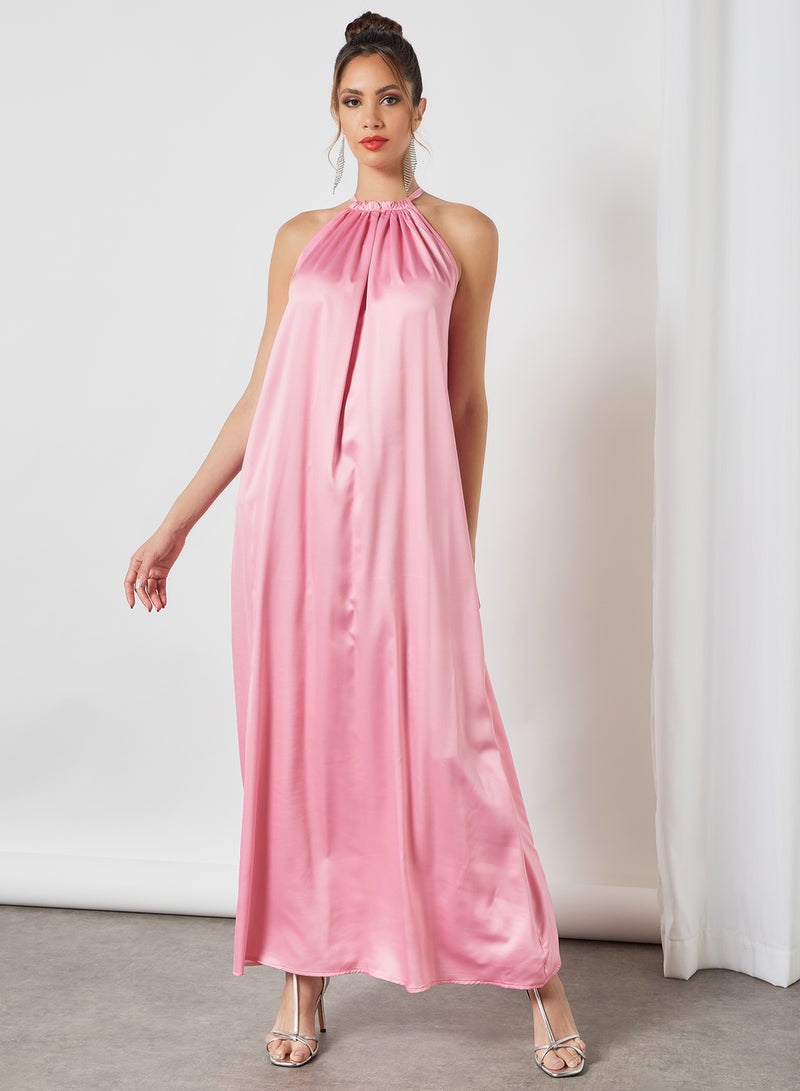 SIVVI for HANIYA Round Neck Dress Pink  - Image 1
