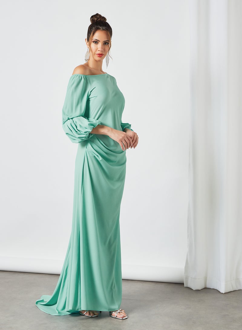 SIVVI for HANIYA One Shoulder Dress Mint - Image 1