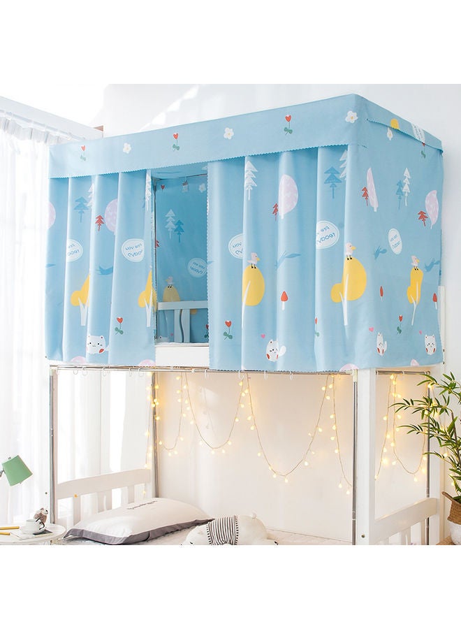 Upper Deck Curtain With Outer Space Design cotton Blue/White 195 x 90 x 115cm 