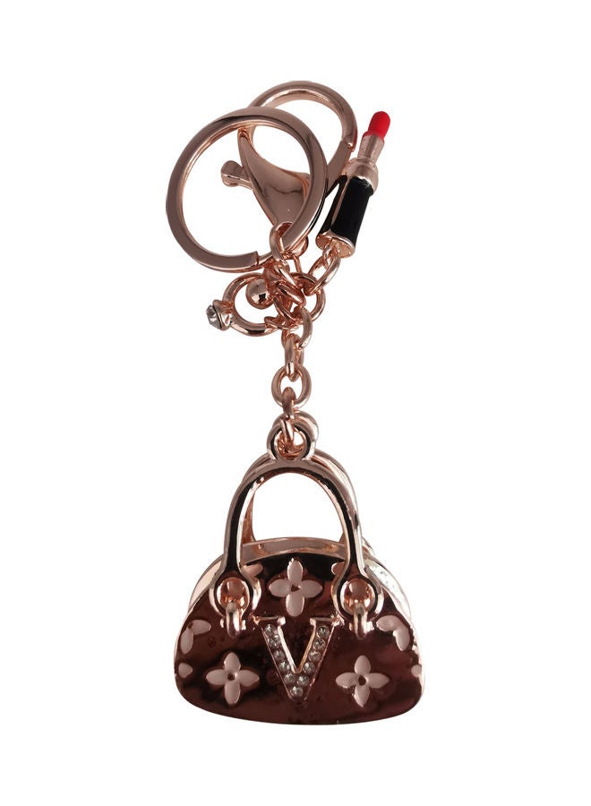 Generic Stylish Design Key Chain Gold  - Image 1