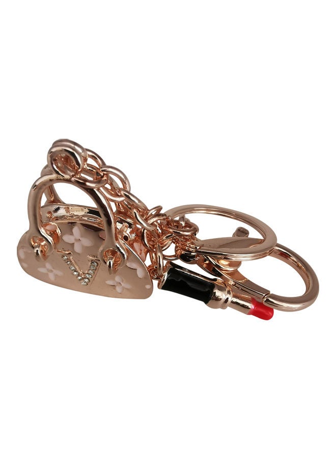 Generic Stylish Design Key Chain Gold  - Image 2