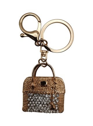 Stylish Design Key Chain Gold/Clear - v1623875555/N48322542A_1