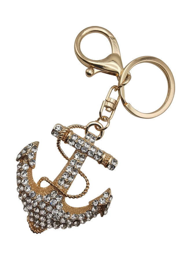 Generic Stylish Design Key Chain Gold/Clear  - Image 2