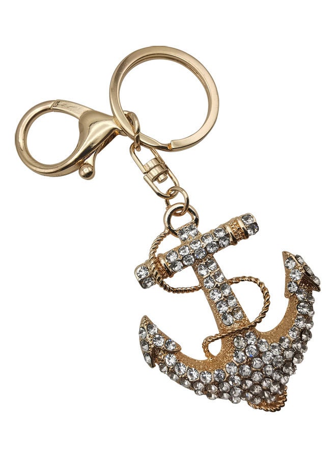 Generic Stylish Design Key Chain Gold/Clear  - Image 3