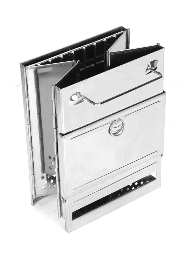 XiuWoo Portable Folding Stainless Steel Wood Burning Camping Stove with Bag 8.27 x 5.5inch  - Image 5