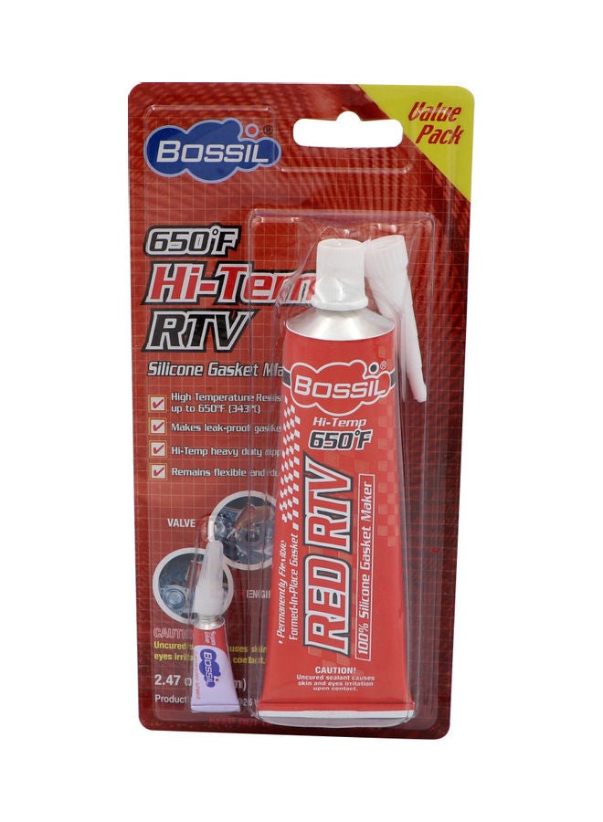Bossil RTV Silicone Gasket Maker And Sealant Red  - Image 1