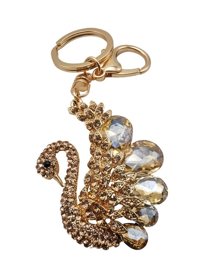 Generic Stylish Design Key Chain Gold  - Image 1