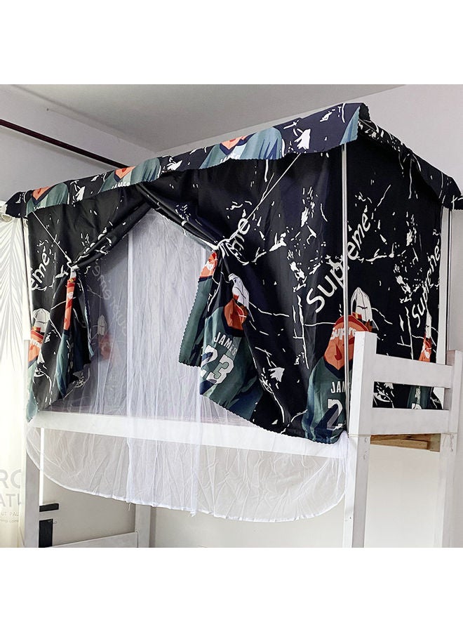 Upper Deck Curtain With Outer Space Design Cotton Multicolour 195 x 90 x 115cm - Image 1