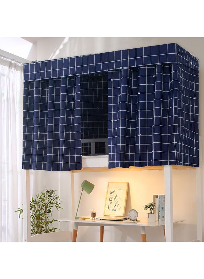 Upper Deck Curtain With Outer Space Design Cotton Blue/White 195 x 90 x 115cm 