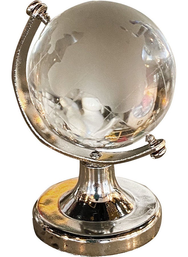 Mini Globe Crystal Sphere Ball Clear/Gold - Image 1