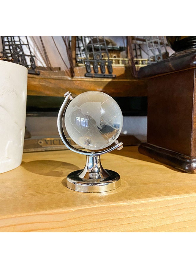 Mini Globe Crystal Sphere Ball Clear/Gold - Image 2