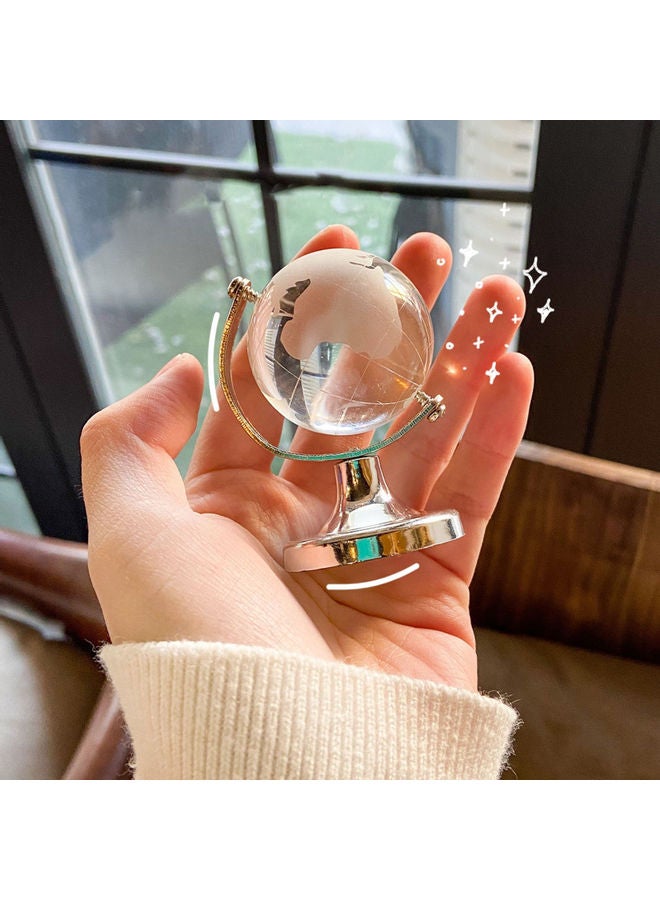 Mini Globe Crystal Sphere Ball Clear/Gold - Image 4