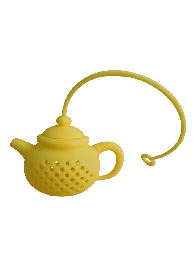 Generic - Eco-friendly Kettle-shape Loose Leaf Tea Ball Infusers For Kitchen Yellow 6x5x4cm - Image 1