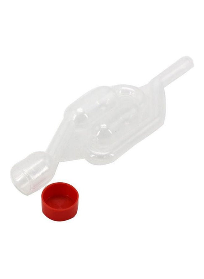 قفل هوائي بفقاعات مزدوجة مع غطاء شفاف/ أحمر - Image 1