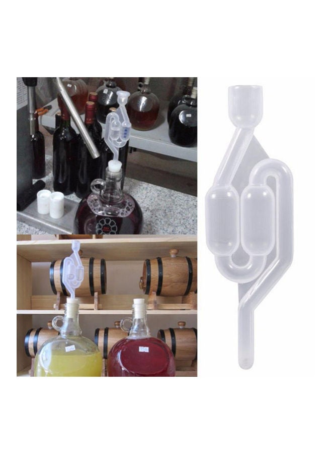 قفل هوائي بفقاعات مزدوجة مع غطاء شفاف/ أحمر - Image 3