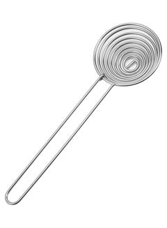 Spiral Shape Egg White Separator With Long Handle Sliver