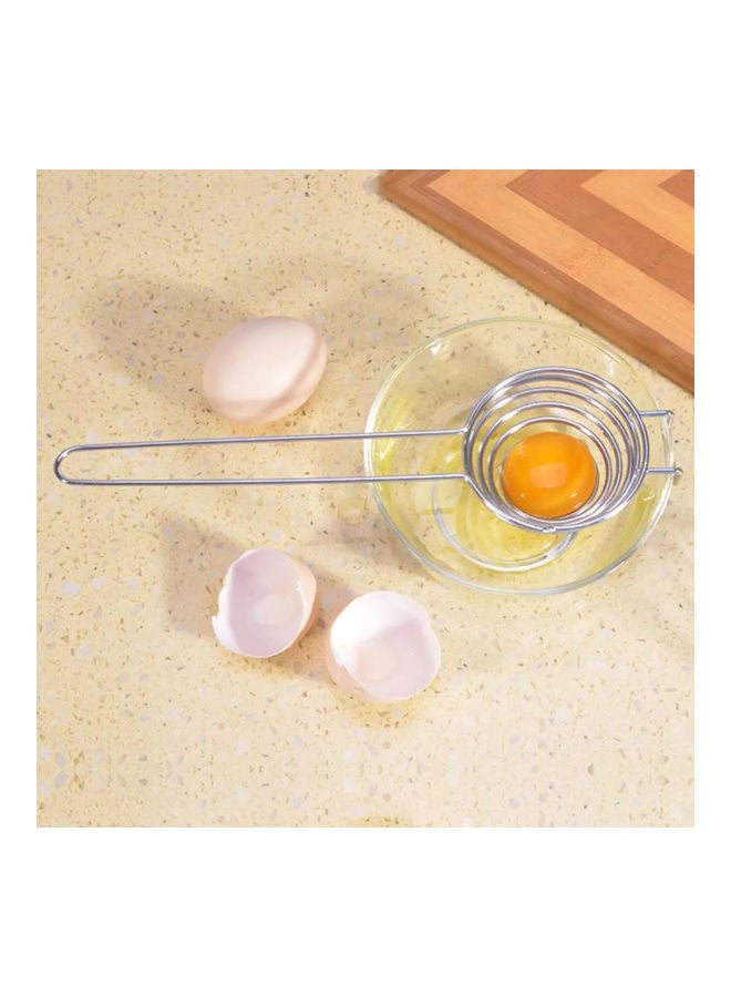 Generic - Spiral Shape Egg White Separator With Long Handle Sliver - Image 1