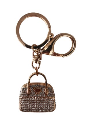 Stylish Design Key Chain Gold/Clear - v1623888766/N48322518A_1