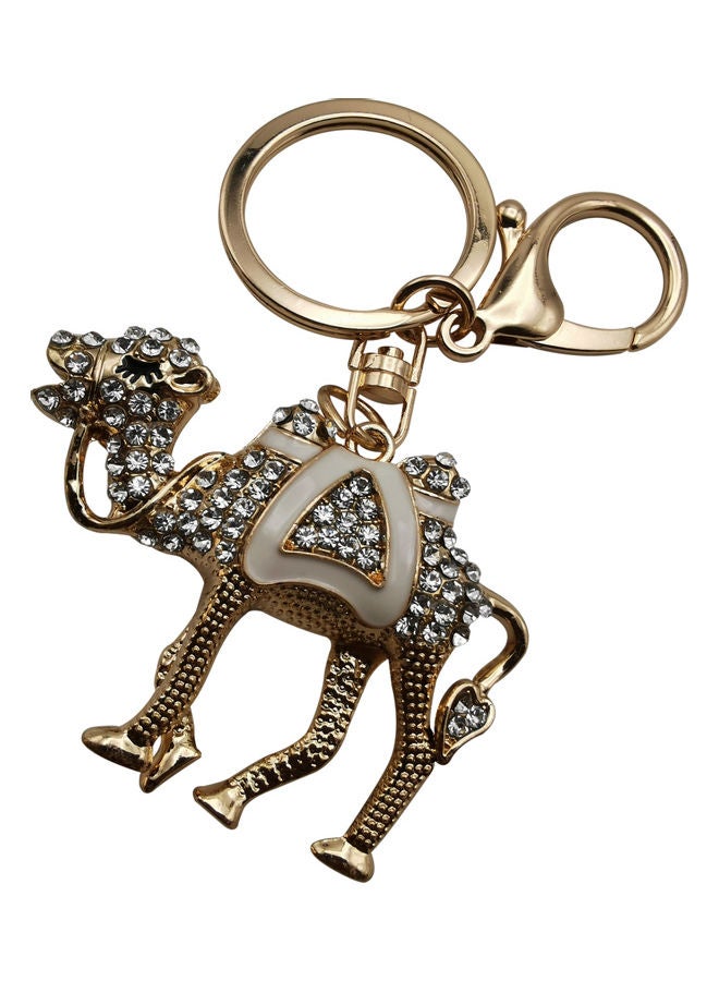 Generic Stylish Design Key Chain Gold/Clear  - Image 2