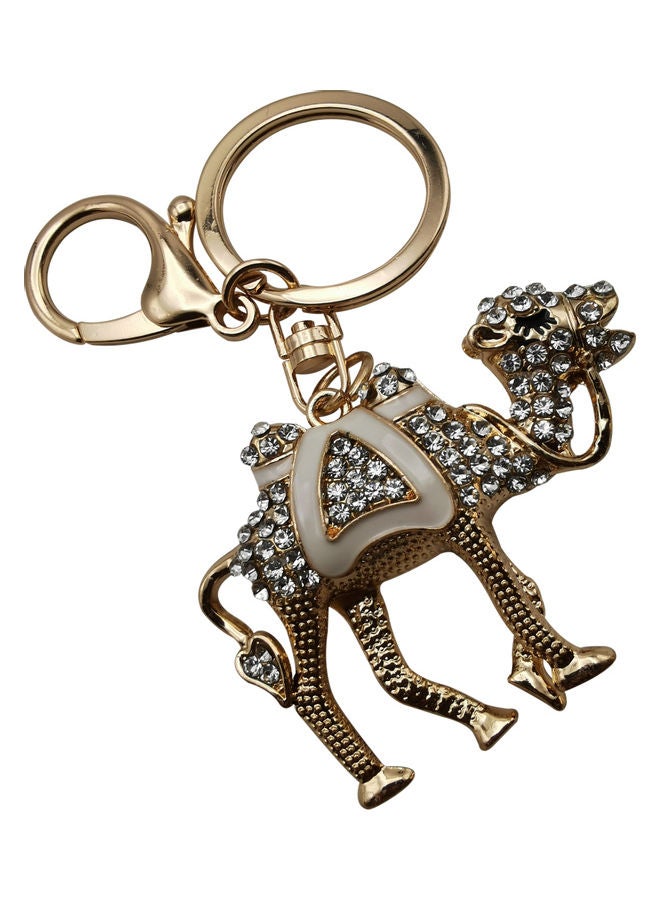 Generic Stylish Design Key Chain Gold/Clear  - Image 3