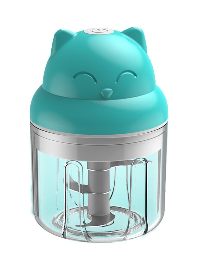 Mini Electric Garlic Press For Kitchen Blue 12.5x9.2x9.2cm  - Image 2