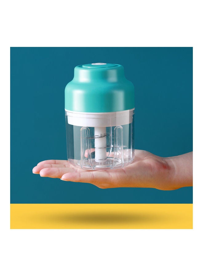 Mini Electric Garlic Press For Kitchen Blue 12.5x9.2x9.2cm  - Image 3