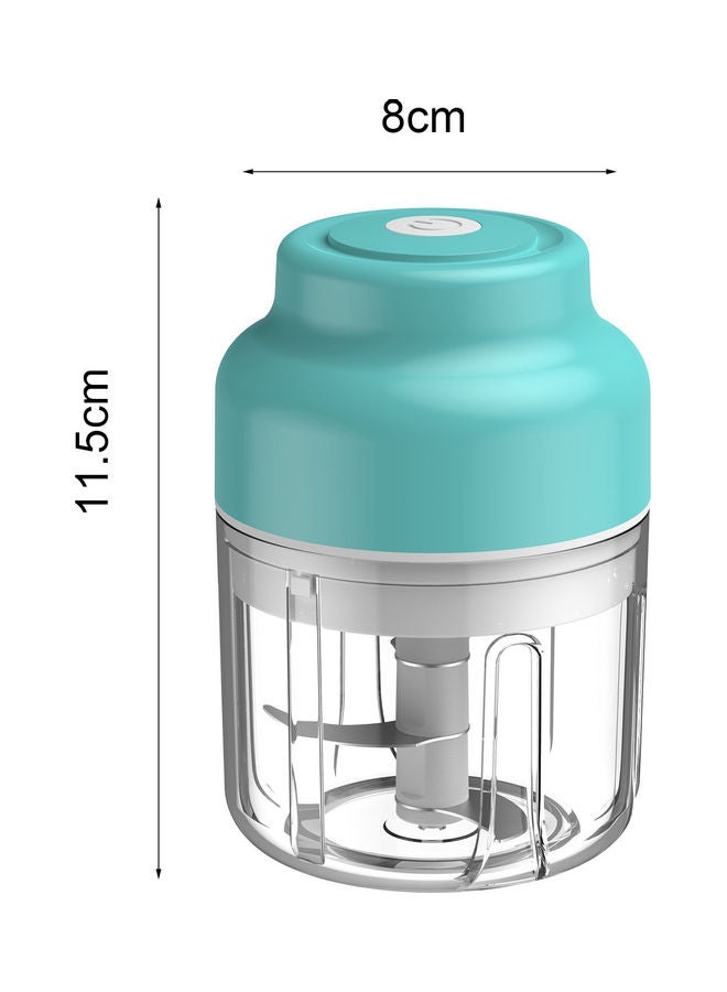 Mini Electric Garlic Press For Kitchen Blue 12.5x9.2x9.2cm  - Image 1