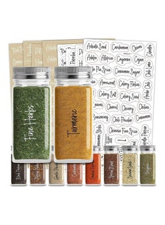 Premify 272-Piece Spice Labels Black/White  - Image 1