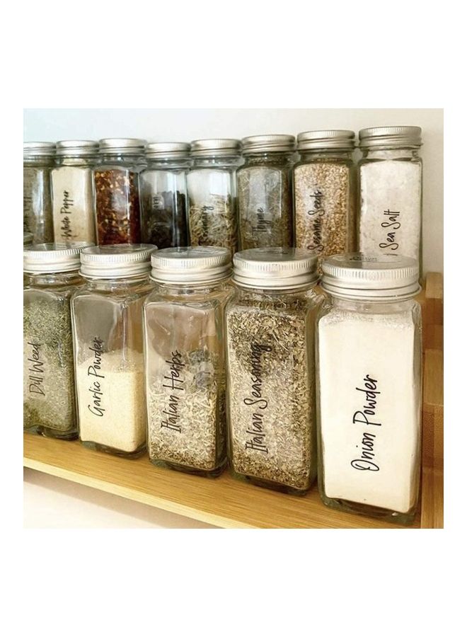 بريميفي ملصقات للتوابل من 272 قطعة. أسود/ أبيض - Image 3