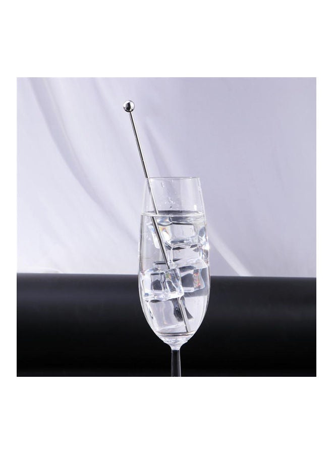 5-Piece Reusable Swizzle Sticks Silver  - Image 4