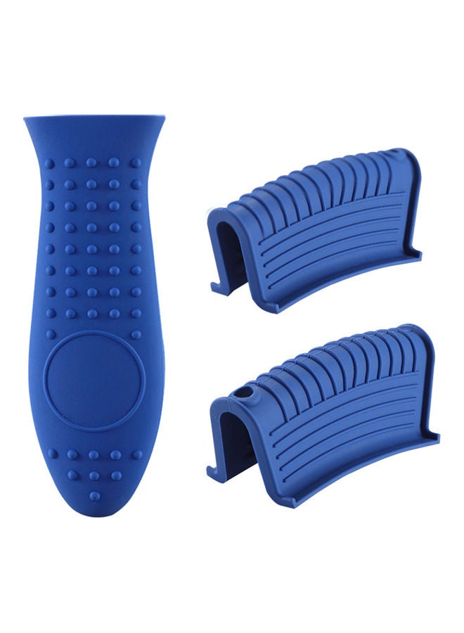 Generic Pair Of Pot Holder Sleeves Blue 
