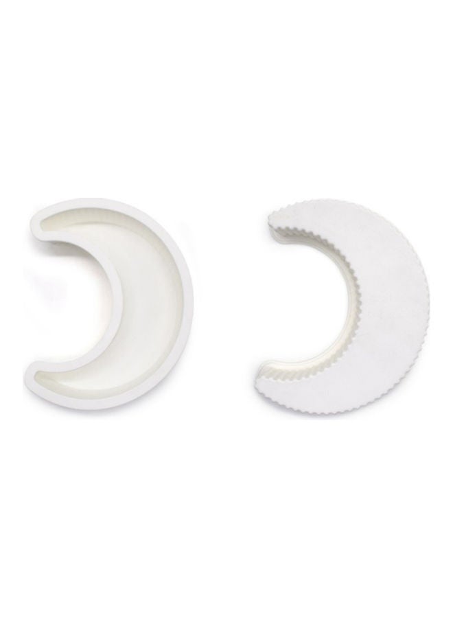 Moon Shaped Silicone Cake Mould White - Image 5