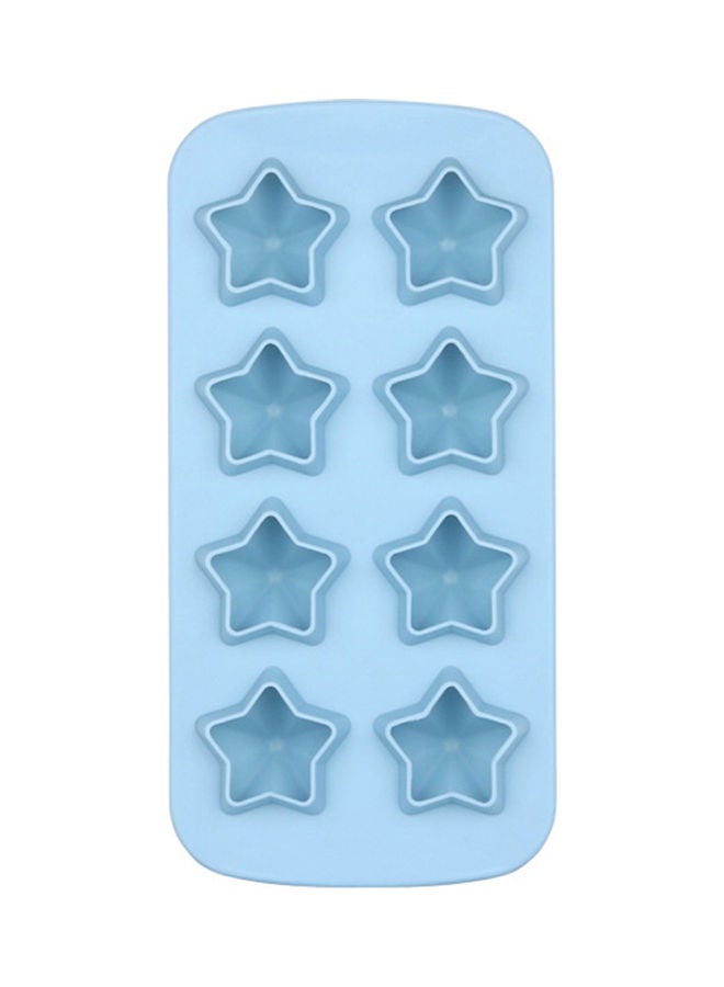 8-Cavity Star Shaped Chocolate Mould Blue 21x10.5x2.8cm - Image 1