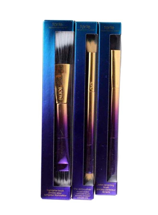 tarte - Rainforest Of The Sea Double Ended Concealer Brush Gold/Purple/Black - Image 1