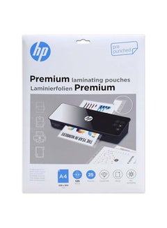 HP 25-Piece A4 Premium Laminating Pouch White  - Image 2