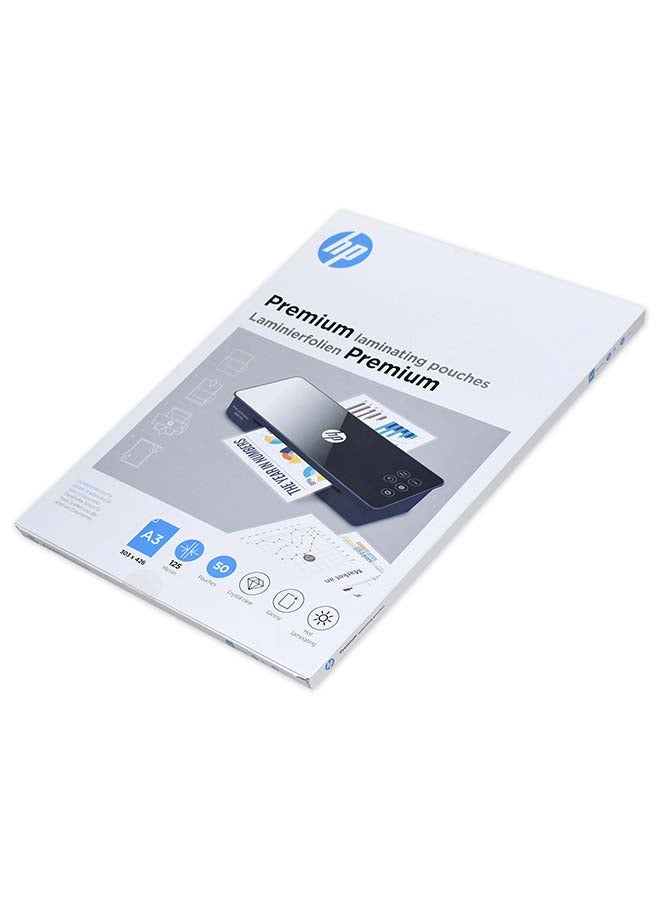 HP 50-Piece A3 Premium Laminating Pouch White - Image 2