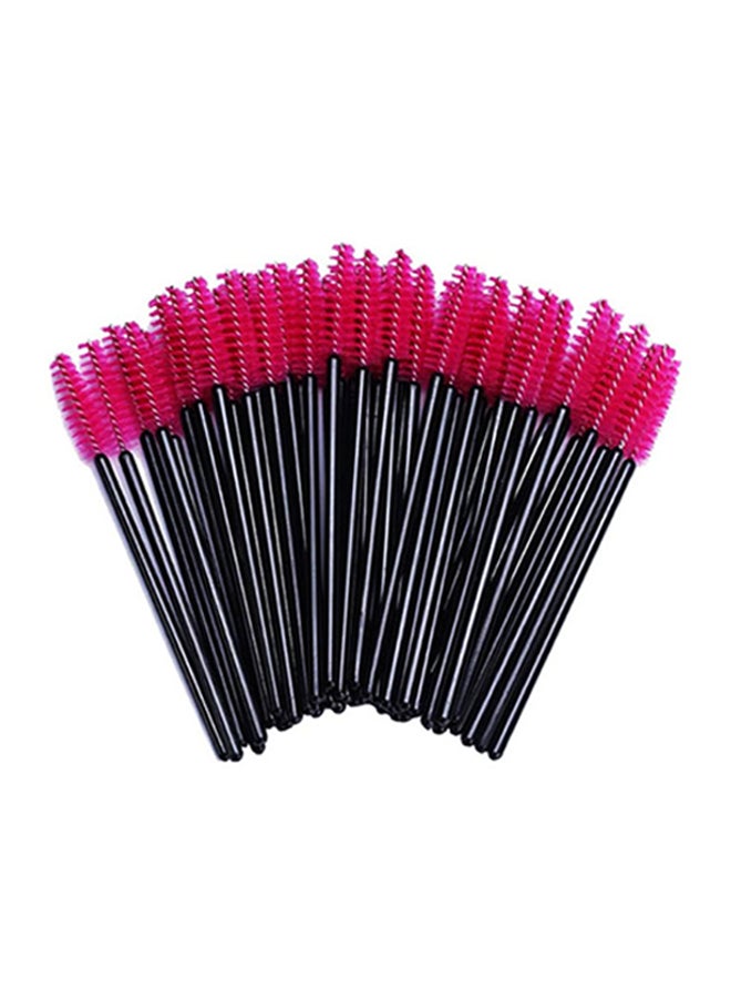 Generic 50-Piece Eyelash And Eyebrow Brush Set Black/Red  - Image 1