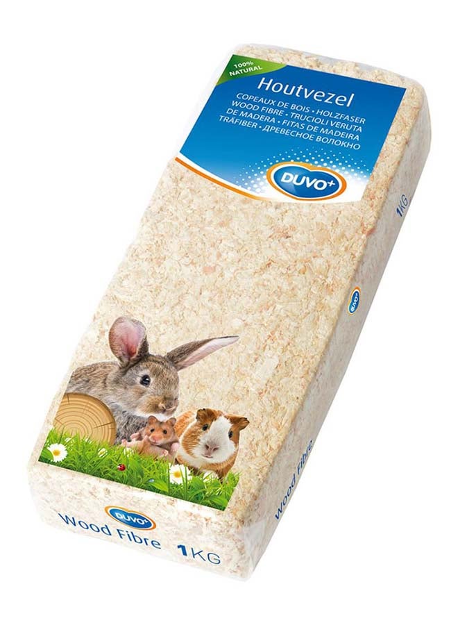 Duvo Wood Chips Small Animals Beddings Multicolour 1kg  - Image 1