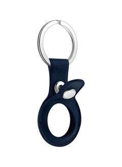 Generic Leather Loop For AirTag Navy Blue  - Image 2