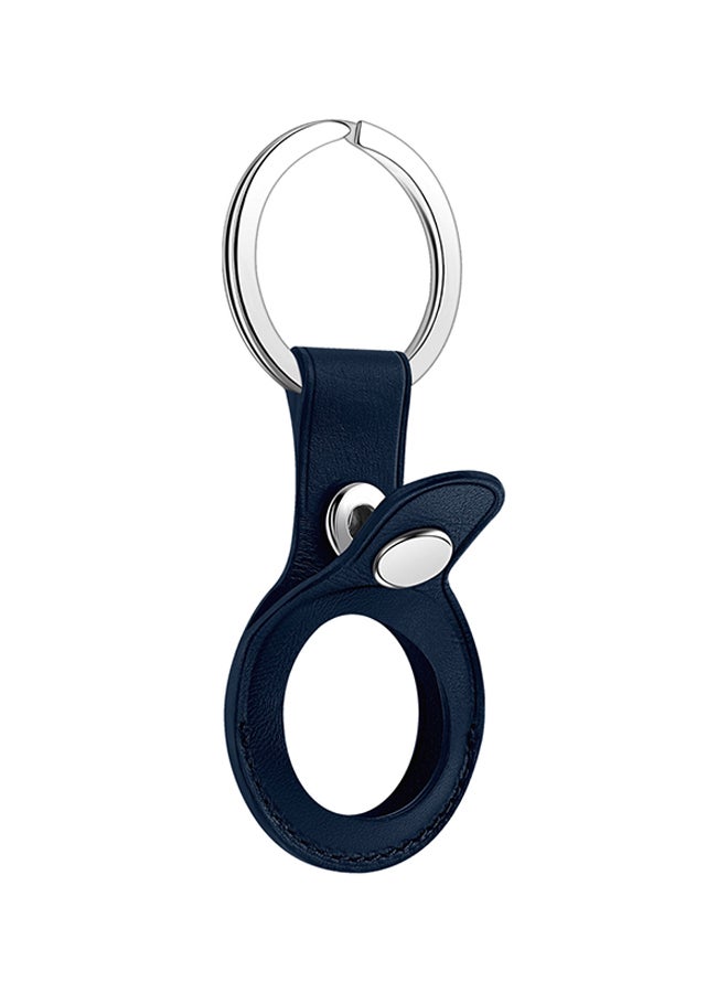 Generic - Leather Loop For AirTag Navy Blue - Image 1