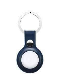 Generic Leather Loop For AirTag Navy Blue  - Image 3