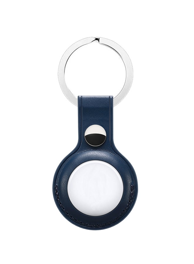 Generic - Leather Loop For AirTag Navy Blue - Image 1
