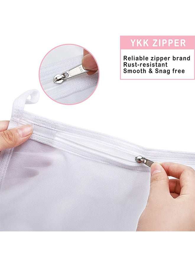 7-Piece Laundry Bag Set White/Pink 50*40*50cm  - Image 2
