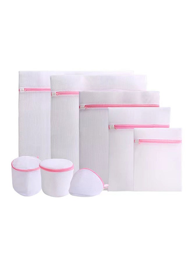 7-Piece Laundry Bag Set White/Pink 50*40*50cm  - Image 4