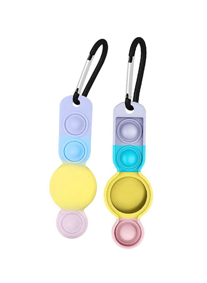 Location Tracker Protective AirTag Case With Keychain Multicolour  - Image 1
