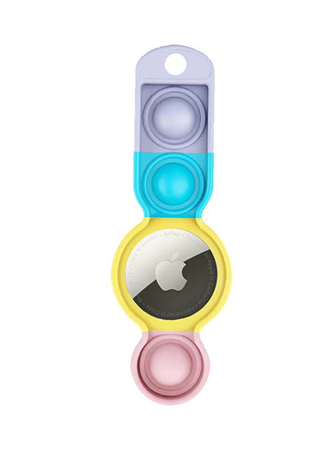 Location Tracker Protective AirTag Case With Keychain Multicolour  - Image 3