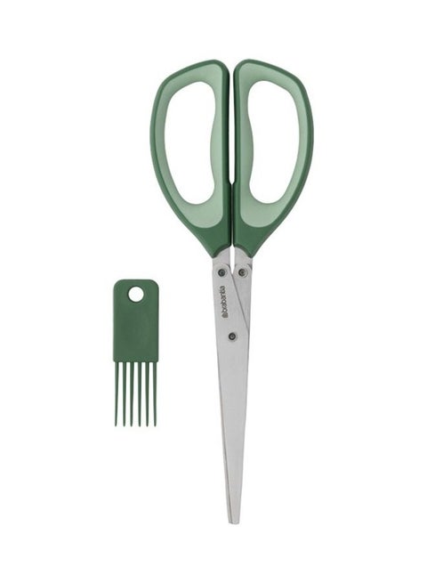 Herb Scissors Plus Cleaning Tool Fir Fir Green